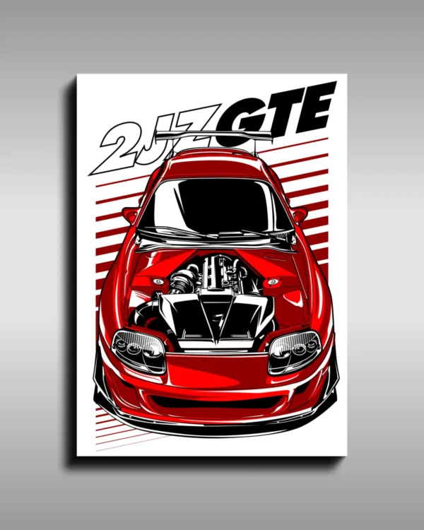 2JZ GTE Supra Poster