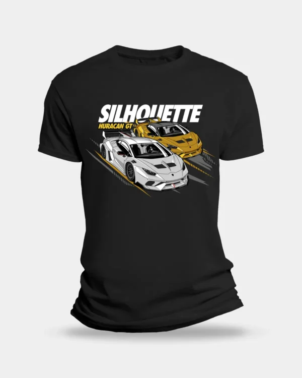 Huracan GT Silhouette Black T-Shirt 1