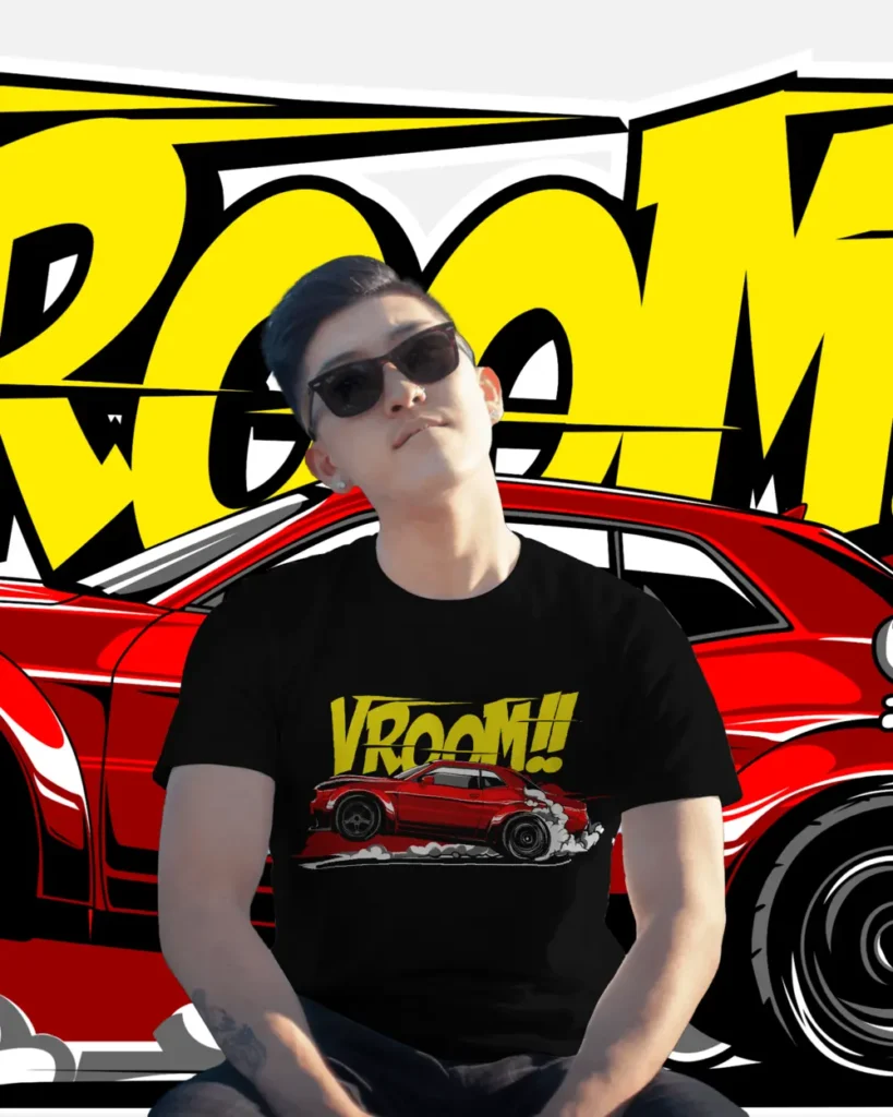 Vroom Black T-Shirt 4