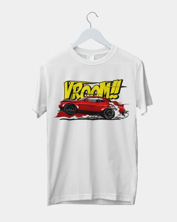 Vroom White T-Shirt