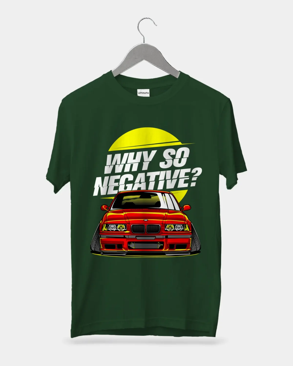 BMW E36 Negative Camber Bottle Green T-Shirt