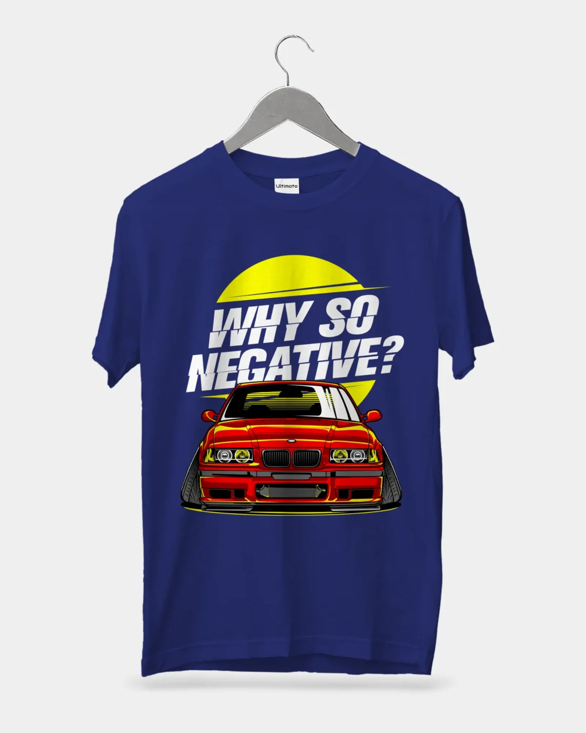 BMW E36 Negative Camber Royal Blue T-Shirt