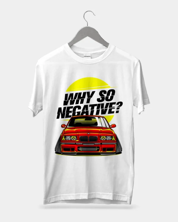 BMW E36 Negative Camber White T-Shirt