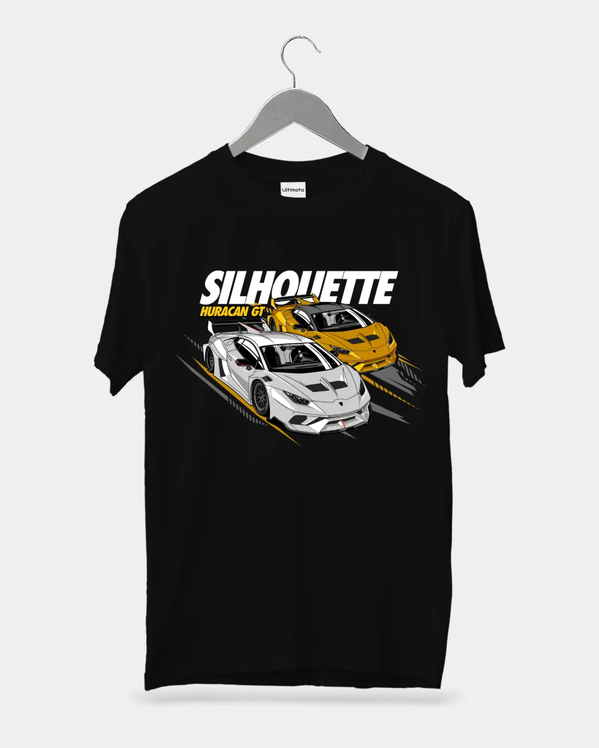 Huracan GT Silhouette Black T-Shirt