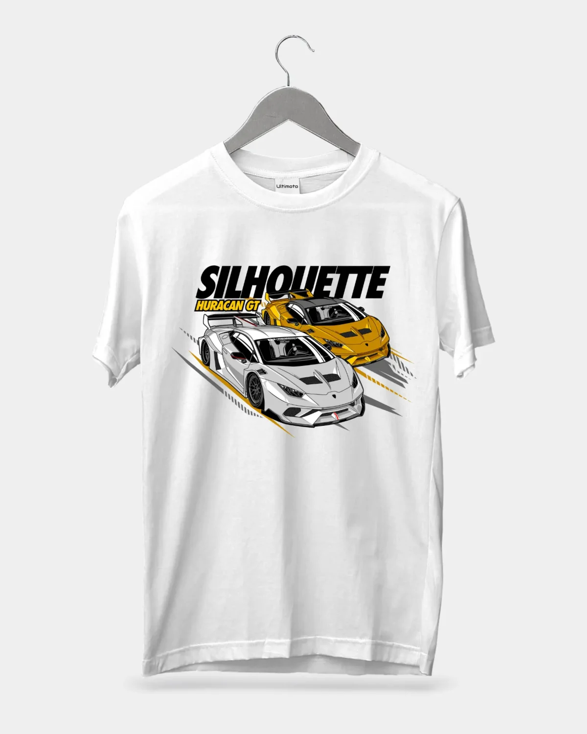 Huracan GT Silhouette White T-Shirt