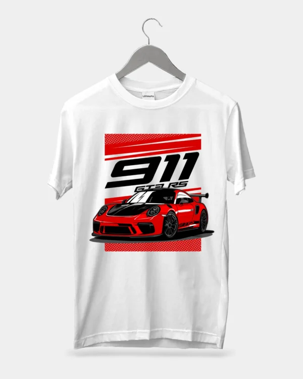 Porsche 911 GT3 RS White T-Shirt