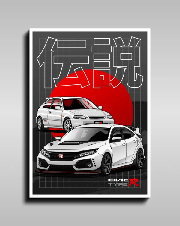 Honda Civic Type R Poster