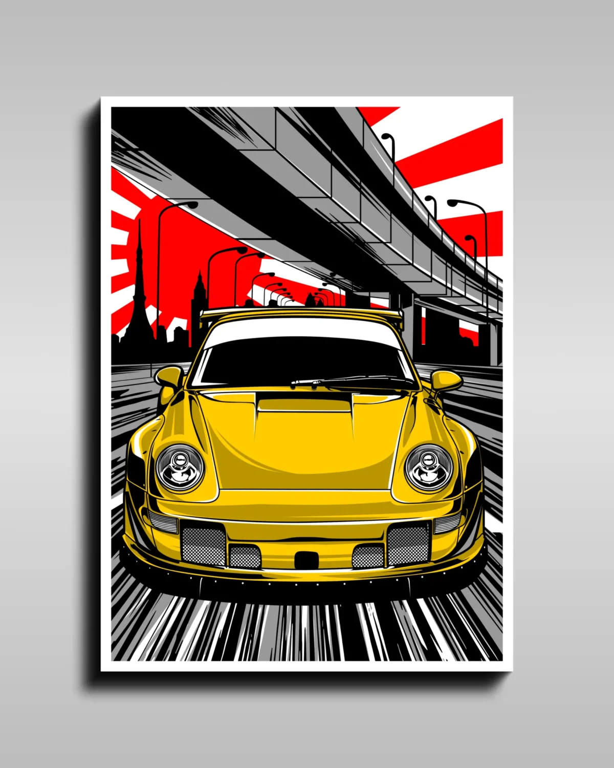 Porsche Highway Star Poster